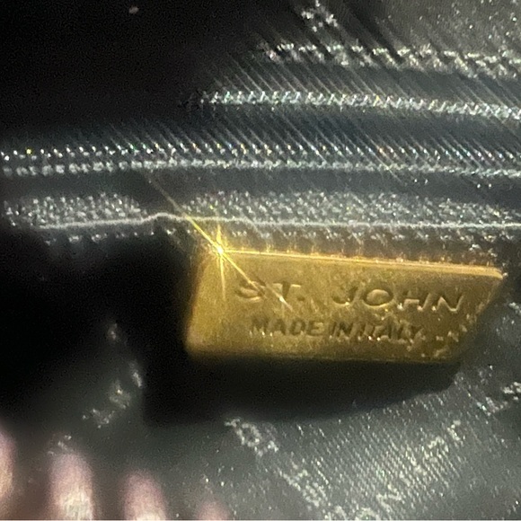 St John vintage black leather purse - Picture 4 of 6